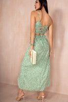 Moira Green Spotted Cami Maxi Dress

