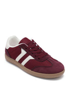Molly Burgundy Suedette Trainers