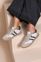 Molly Chocolate Suedette Trainers