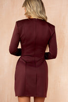 Morrigan Plum Studded Mini Dress