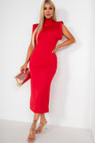 Nancy Red Slinky Dress