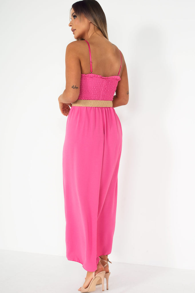 Nariyah Pink Belted Dress