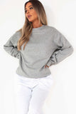 Neesha Grey Oversized Sweatshirt