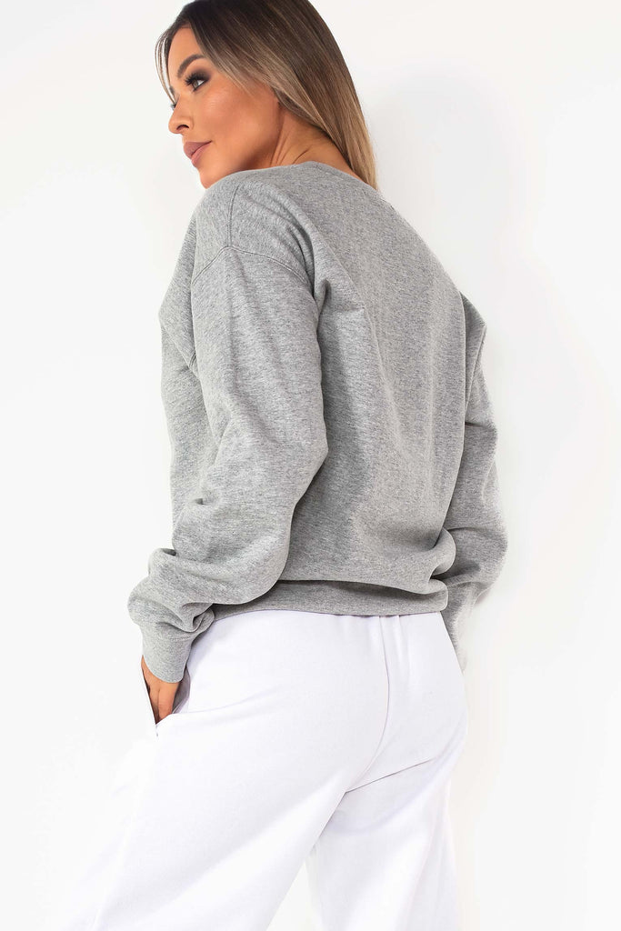 Neesha Grey Oversized Sweatshirt