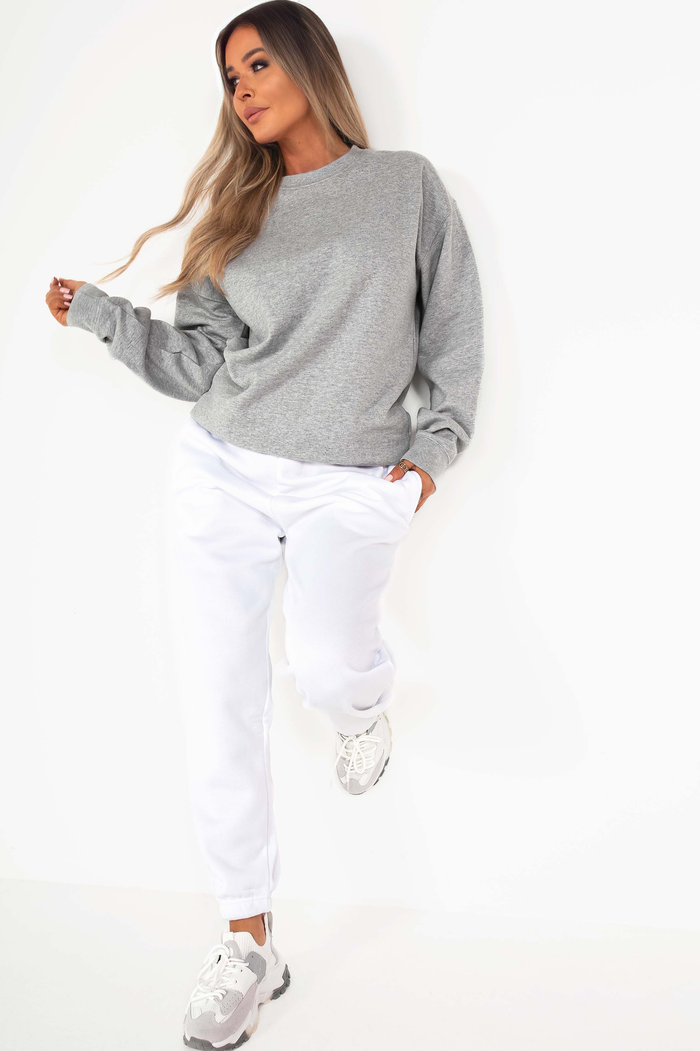 Neesha Grey Oversized Sweatshirt