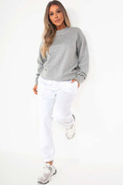 Neesha Grey Oversized Sweatshirt