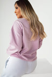 Neesha Lilac Oversized Sweatshirt