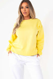 Neesha Yellow Oversized Sweatshirt