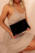 Nettie Black Suedette Detachable Chain Bag