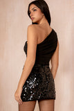 Nevada Black Sequin Skirt