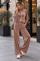 Neveda Mauve Velour Tracksuit