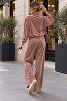 Neveda Mauve Velour Tracksuit