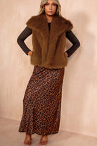Nia Tan Faux Fur Gilet