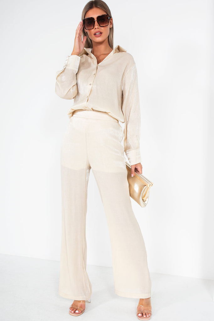 Zara Cream Very Wide Leg Trousers, Size Small, BNWT, RRP £29.99, with Fault  | eBay