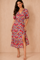 Nigella Multi Print Midi Dress