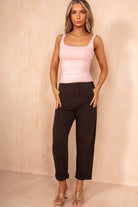 Nikita Chocolate Cotton Jeans