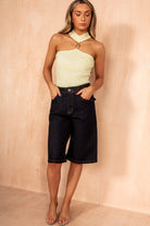 Norma Indigo Denim Longline Jorts