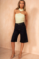 Norma Indigo Denim Longline Jorts