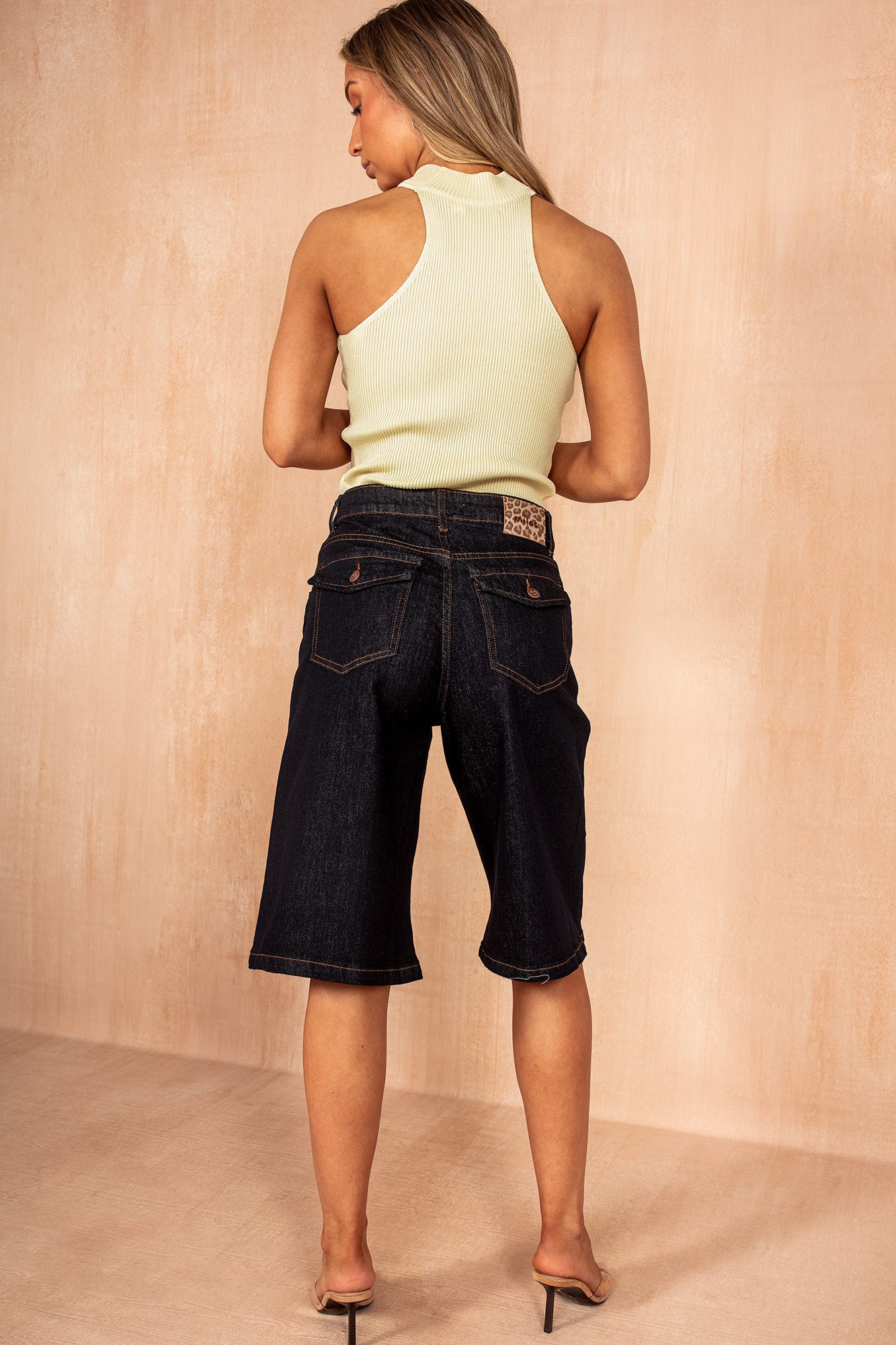 Norma Indigo Denim Longline Jorts