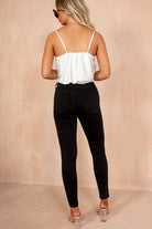 Novalee Black Denim Skinny Jeans
