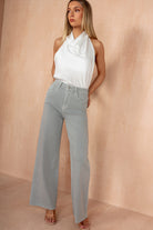 Novella Grey Wide Leg Jeans