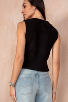 Nuala Black Knit Waistcoat