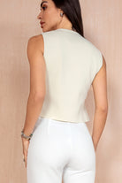 Nuala Cream Knit Waistcoat
