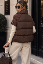 Nyomi Chocolate Padded Gilet