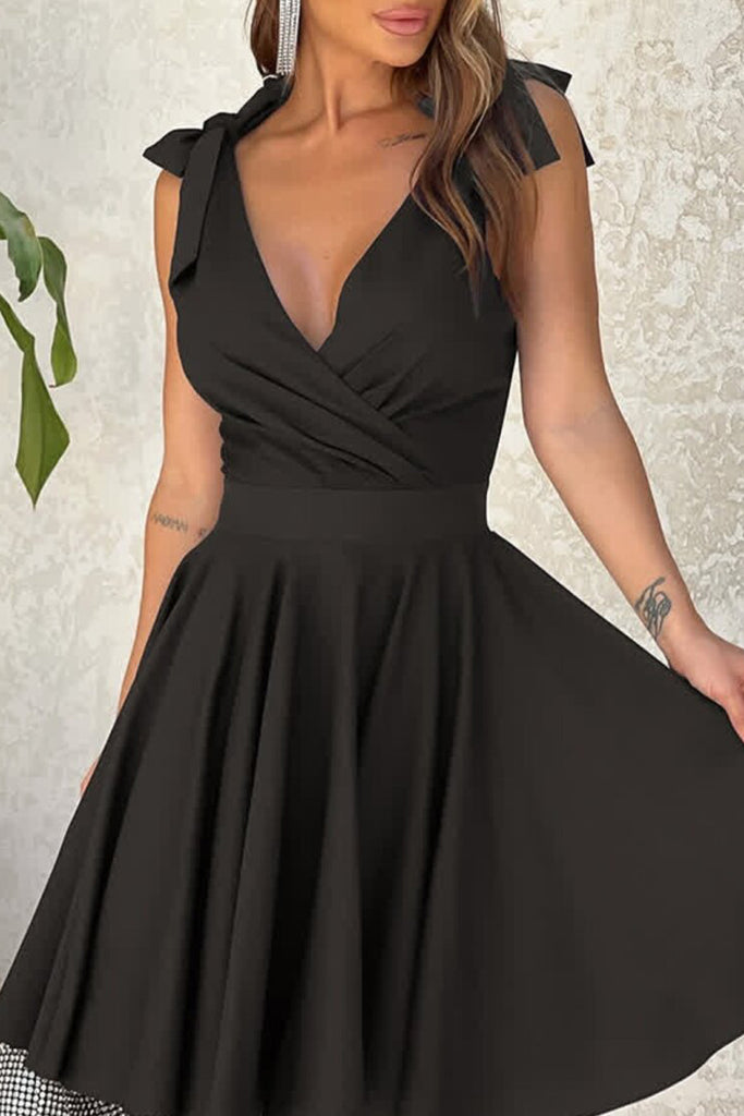 Nyra Black Sleeveless Dress