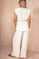 Odessa Stone Pleated Co Ord