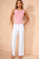 Odette White Low Waist Jeans