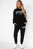 Oksana Black 'California' Jogger Co Ord