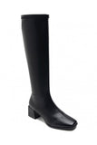 Oline Black Faux Leather Boots