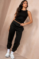 Olivia Black Oversized Joggers