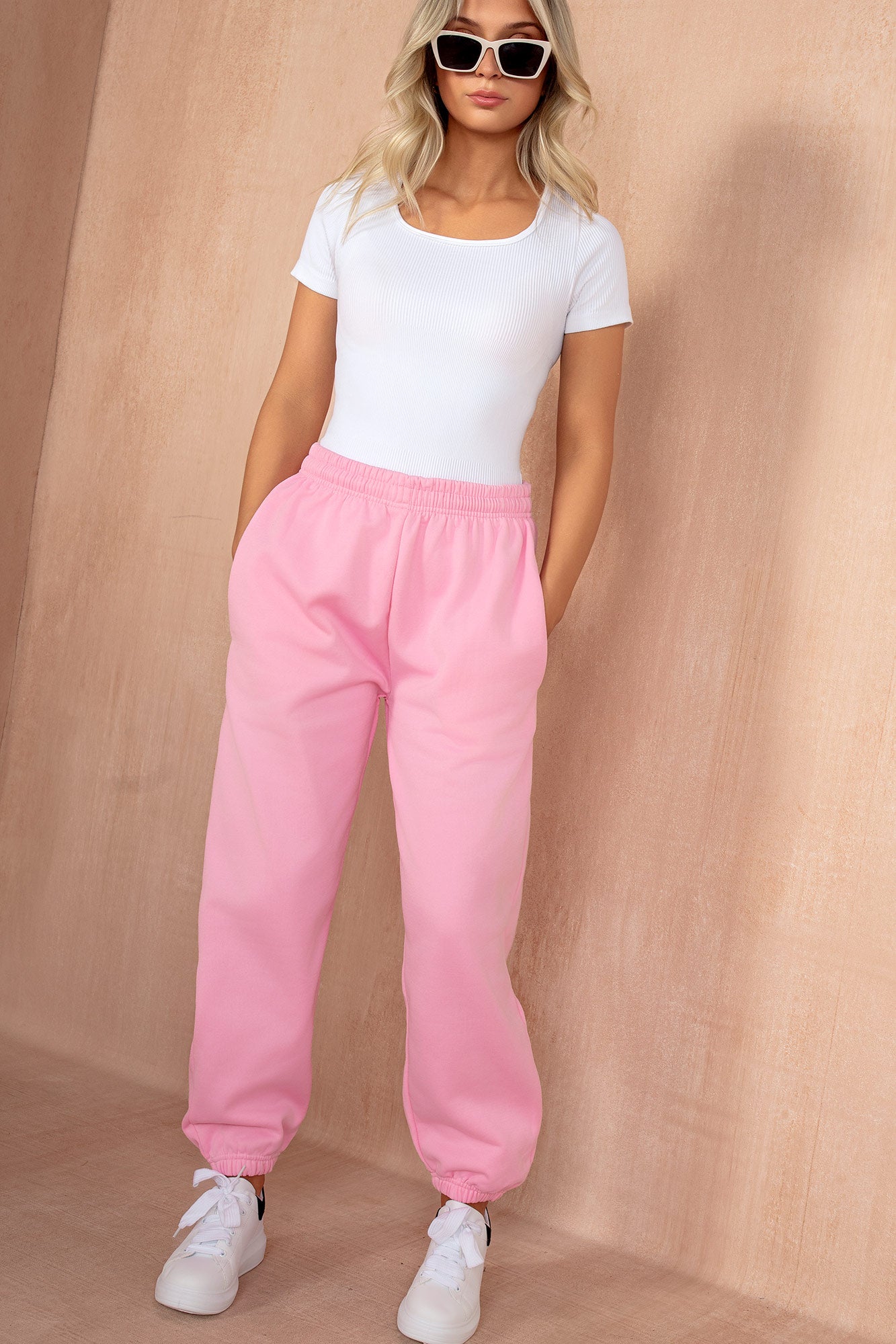 Olivia Candy Pink Oversized Joggers - Vavavoom.ie