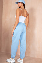 Olivia Powder Blue Oversized Joggers