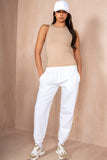 Olivia White Oversized Joggers