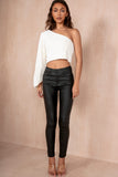 Onika Black Wax Trousers