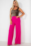 Oonagh Hot Pink Wide Leg Trousers