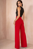 Oonagh Red Wide Leg Trousers