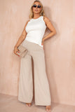 Oonagh Stone Wide Leg Trousers