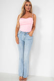 Orella Pink Sleeveless Bodysuit