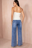 Orenda Blue Wash Wide Leg Jeans