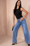 Orenda Light Blue Wash Wide Leg Jeans