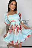Orla Blue Print Dress