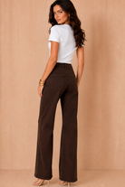 Orla ONLY Chocolate Denim Wide Leg Jeans