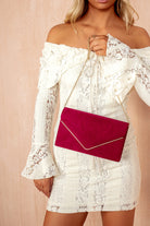 Pamela Berry Suedette Detachable Chain Bag