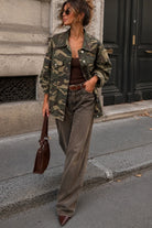 Pandora Khaki Camouflage Denim Jacket