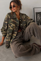 Pandora Khaki Camouflage Denim Jacket