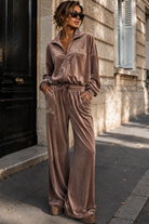 Parris Mauve Velour Rive Gauche Tracksuit